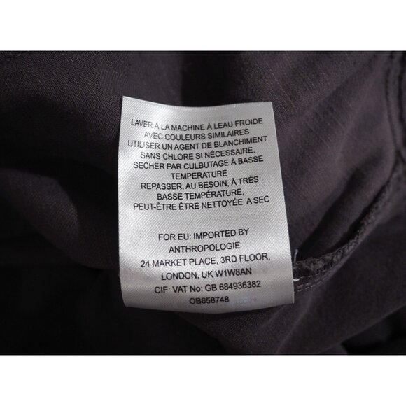 Postmark Equinox Gray Cotton Linen Cropped Apron Jumpsuit, Size XL - Picture 12 of 12